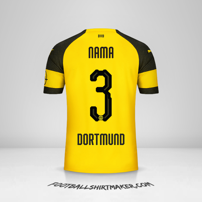Jersey Borussia Dortmund 2018/19 -  nama - 3