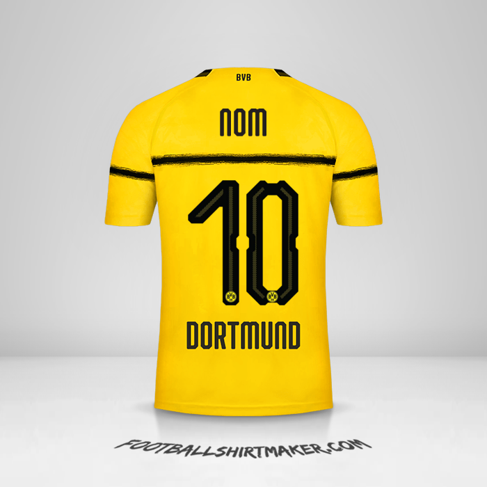 Maillot Borussia Dortmund Cup 2018/19 -  nom - 10