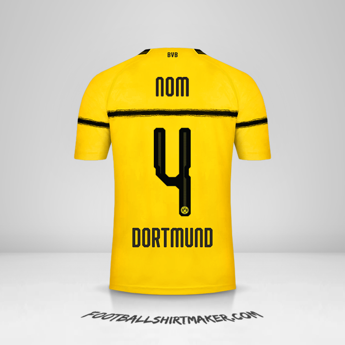 Maillot Borussia Dortmund Cup 2018/19 -  nom - 4