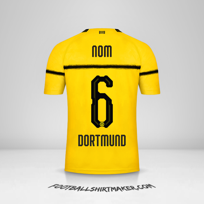 Maillot Borussia Dortmund Cup 2018/19 -  nom - 6