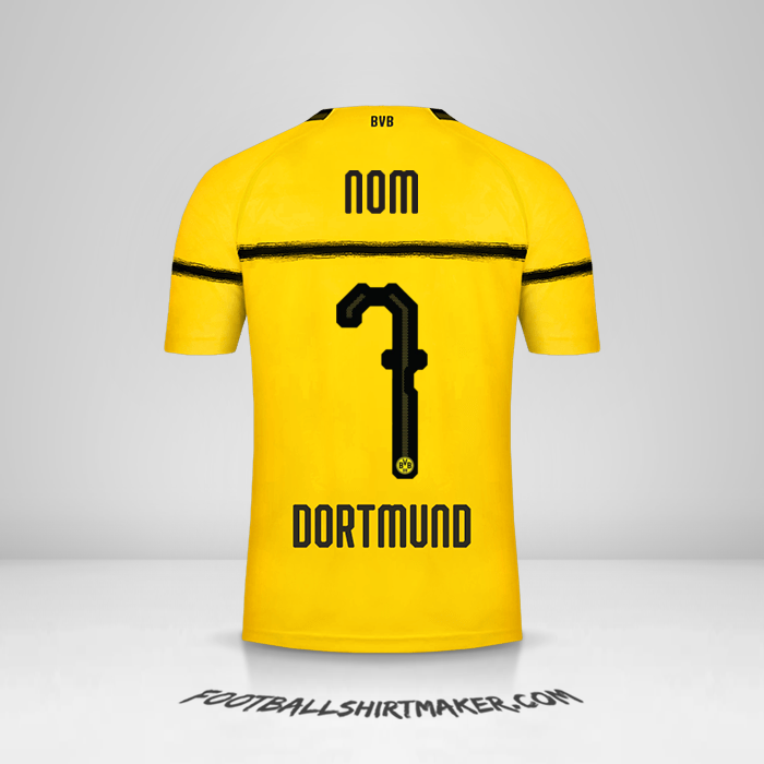 Maillot Borussia Dortmund Cup 2018/19 -  nom - 7