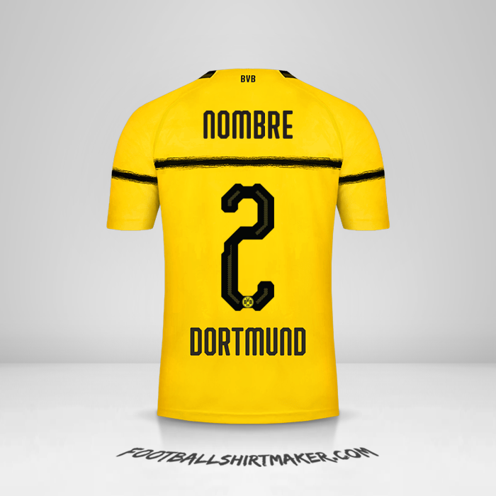 Jersey Borussia Dortmund Cup 2018/19 -  nombre - 2