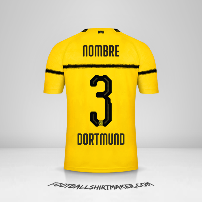 Jersey Borussia Dortmund Cup 2018/19 -  nombre - 3