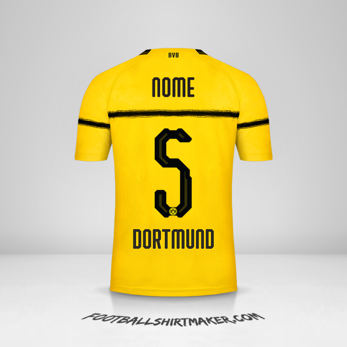 Camisa Borussia Dortmund Cup 2018/19 -  nome - 5