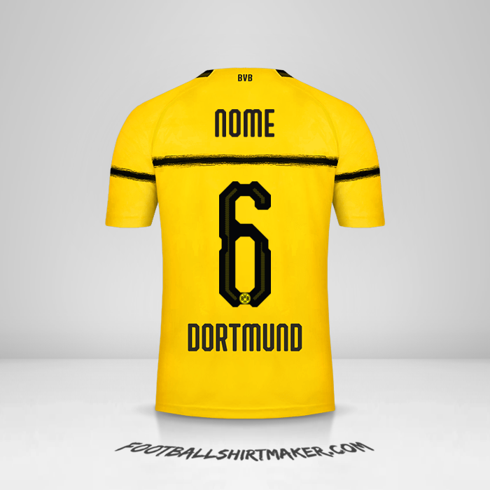 Camisola Borussia Dortmund Cup 2018/19 -  nome - 6