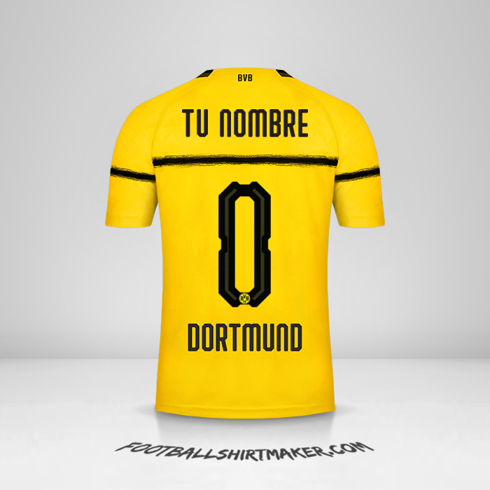 Camiseta Borussia Dortmund Cup 2018/19 -  tu nombre - 0