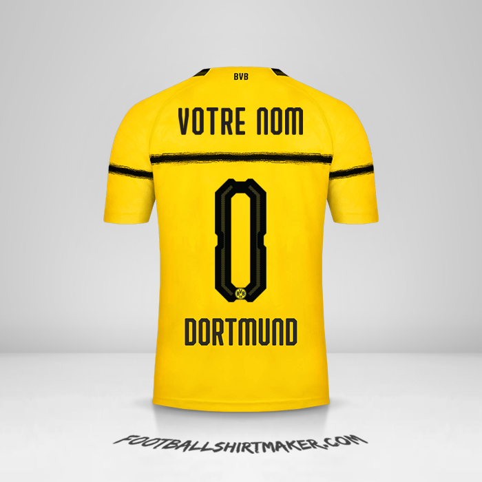 Maillot Borussia Dortmund Cup 2018/19 -  votre nom - 0