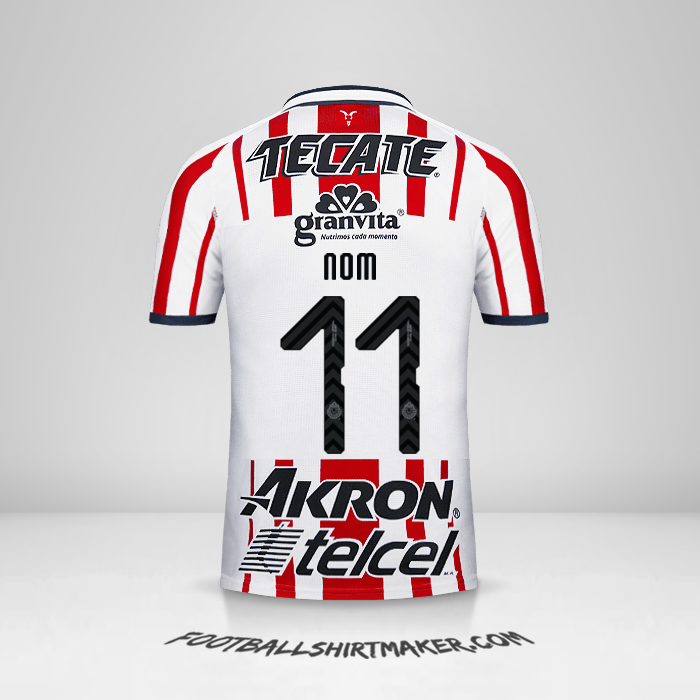 Maillot Guadalajara 2018/19 -  nom - 11