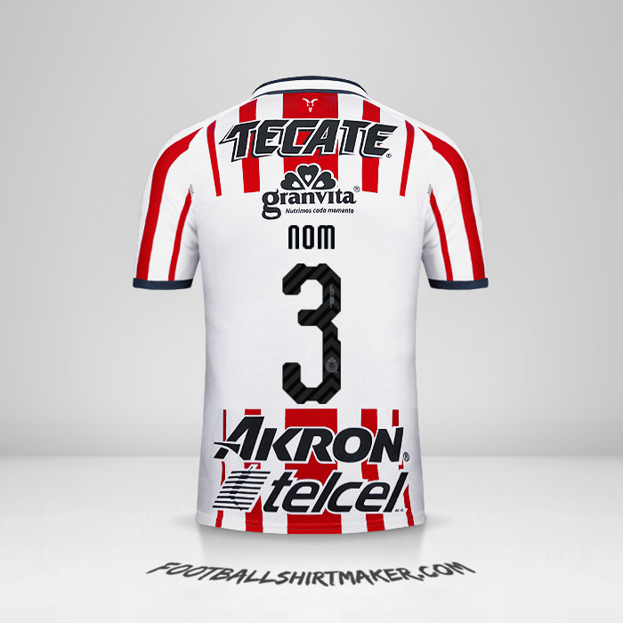 Maillot Guadalajara 2018/19 -  nom - 3