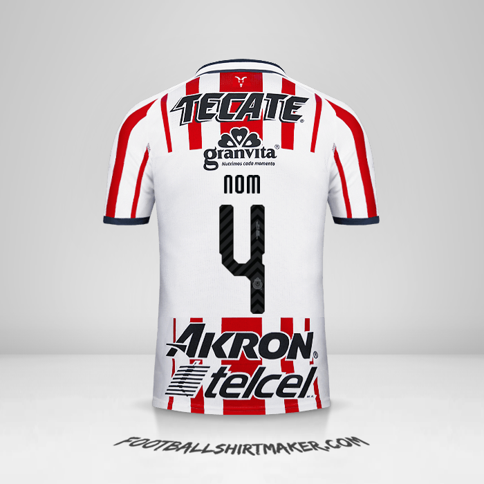 Maillot Guadalajara 2018/19 -  nom - 4