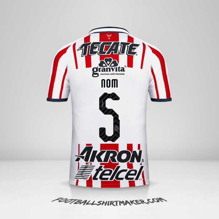 Maillot Guadalajara 2018/19 -  nom - 5