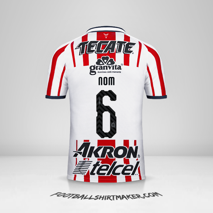 Maillot Guadalajara 2018/19 -  nom - 6