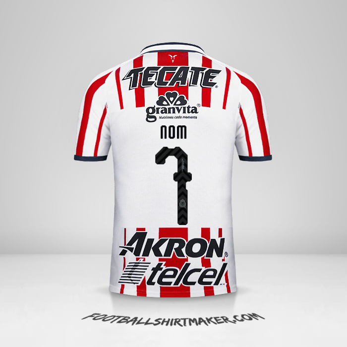 Maillot Guadalajara 2018/19 -  nom - 7