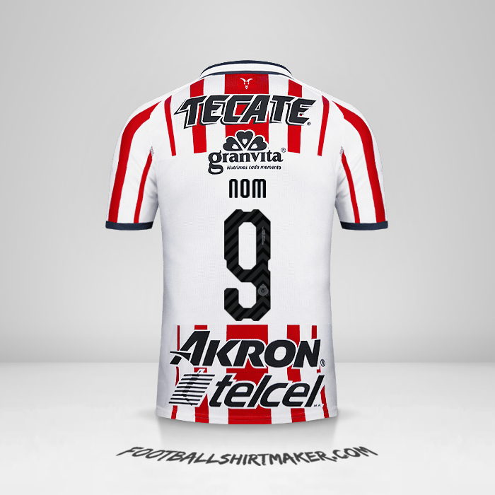 Maillot Guadalajara 2018/19 -  nom - 9