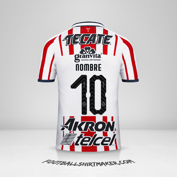 Camiseta Guadalajara 2018/19 -  nombre - 10