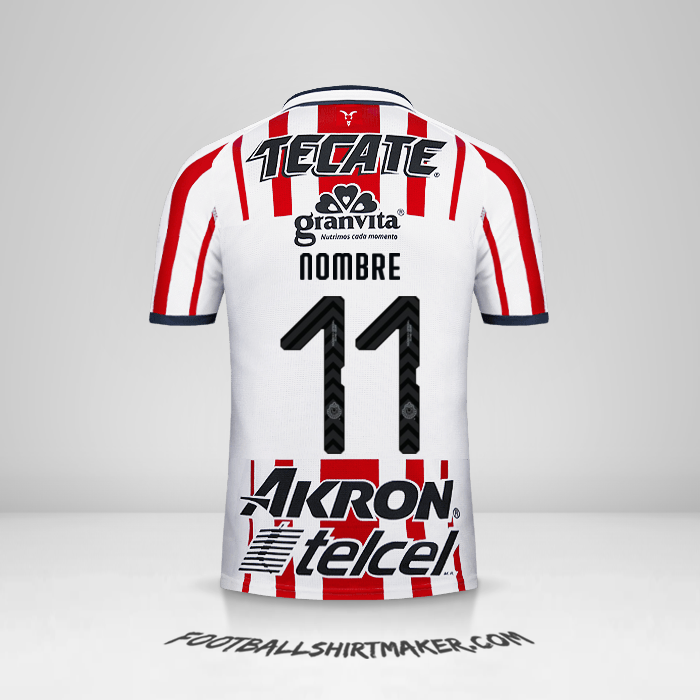 Jersey Guadalajara 2018/19 -  nombre - 11
