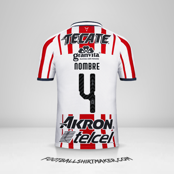 Jersey Guadalajara 2018/19 -  nombre - 4