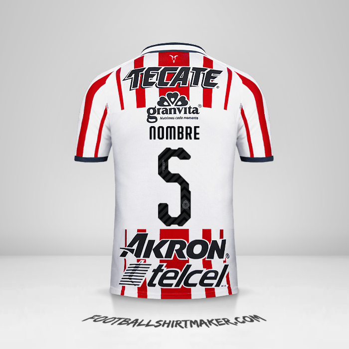 Camiseta Guadalajara 2018/19 -  nombre - 5