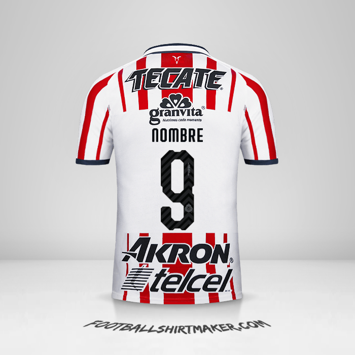 Camiseta Guadalajara 2018/19 -  nombre - 9