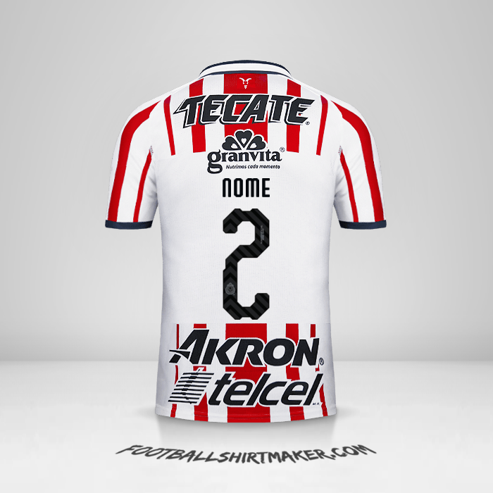 Camisola Guadalajara 2018/19 -  nome - 2