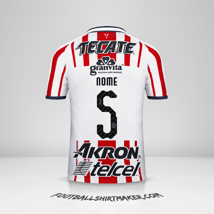 Camisola Guadalajara 2018/19 -  nome - 5