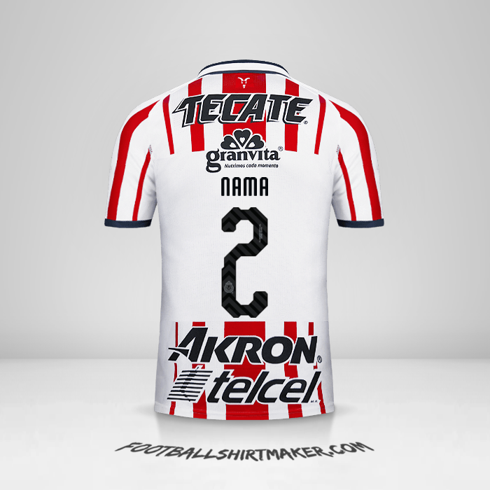 Jersey Guadalajara 2018/19 -  nama - 2