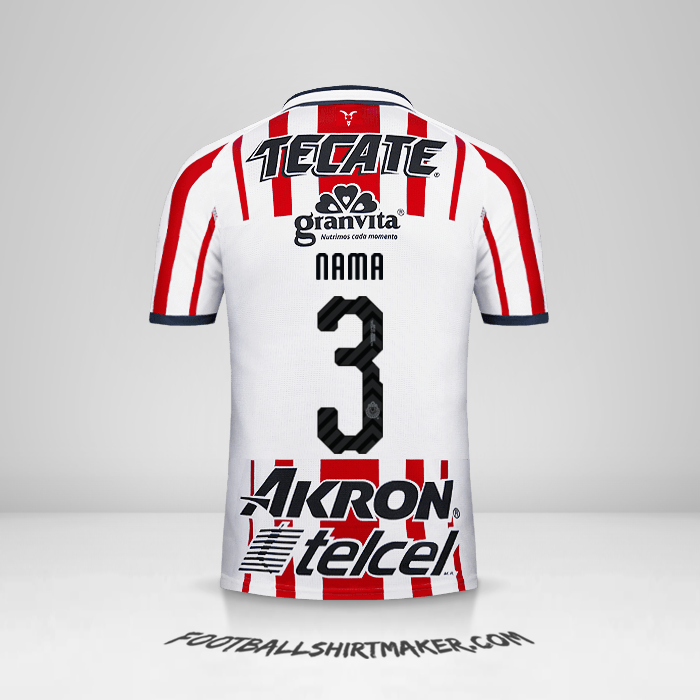 Jersey Guadalajara 2018/19 -  nama - 3