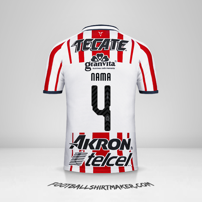 Jersey Guadalajara 2018/19 -  nama - 4