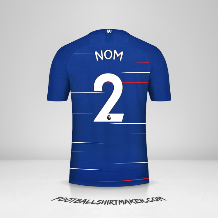 Maillot Chelsea 2018/19 -  nom - 2