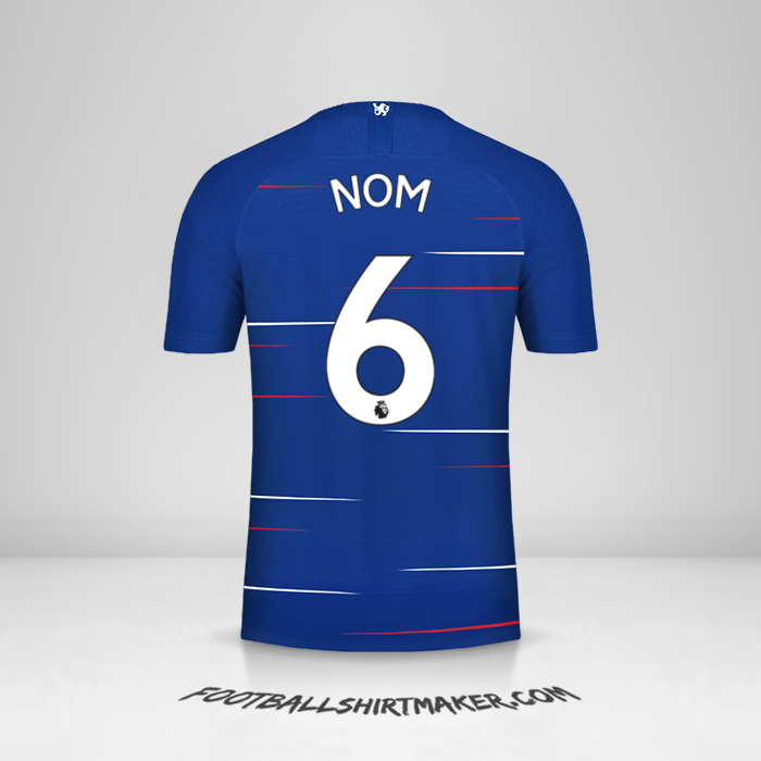 Maillot Chelsea 2018/19 -  nom - 6