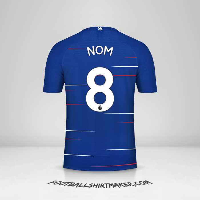 Maillot Chelsea 2018/19 -  nom - 8