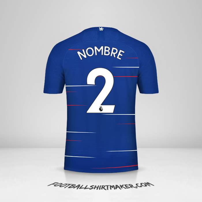 Jersey Chelsea 2018/19 -  nombre - 2