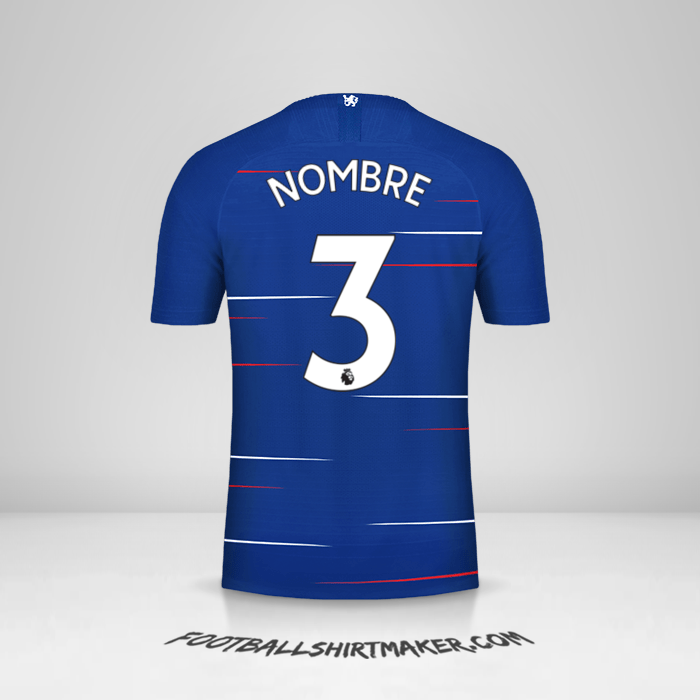 Jersey Chelsea 2018/19 -  nombre - 3