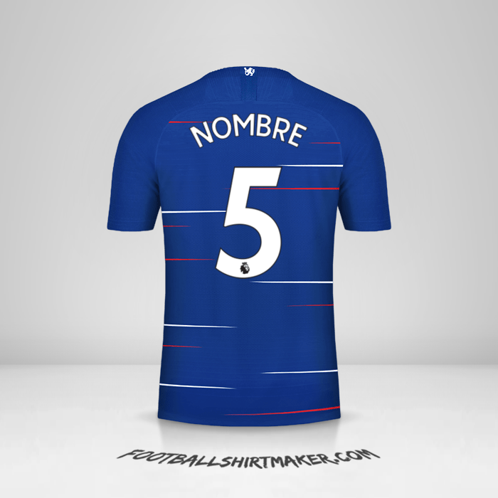 Camiseta Chelsea 2018/19 -  nombre - 5