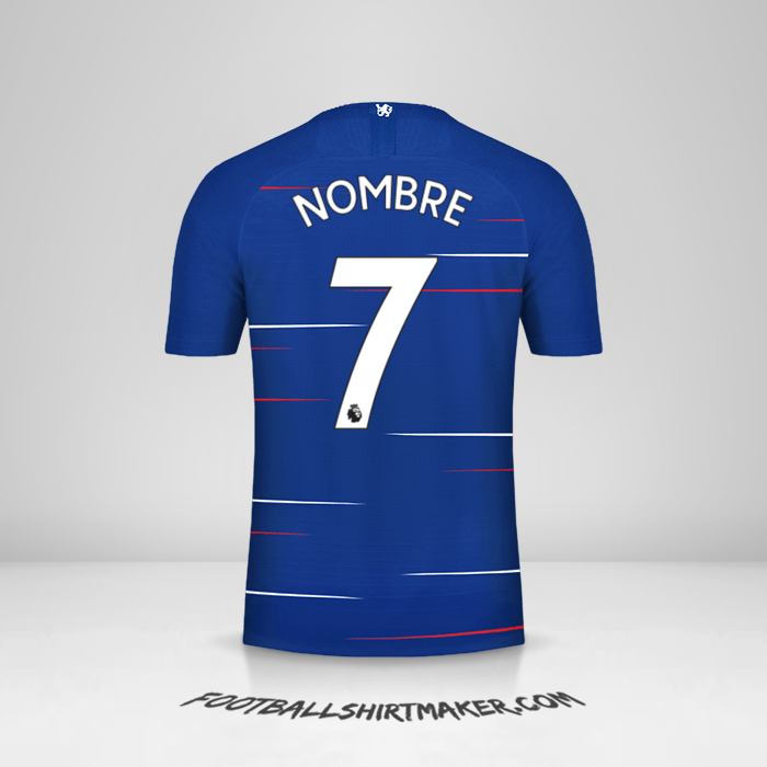 Jersey Chelsea 2018/19 -  nombre - 7