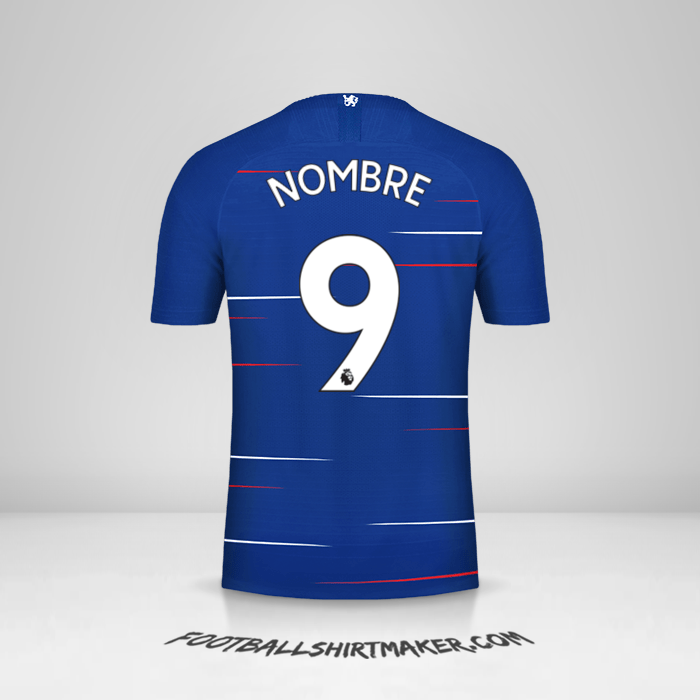 Jersey Chelsea 2018/19 -  nombre - 9