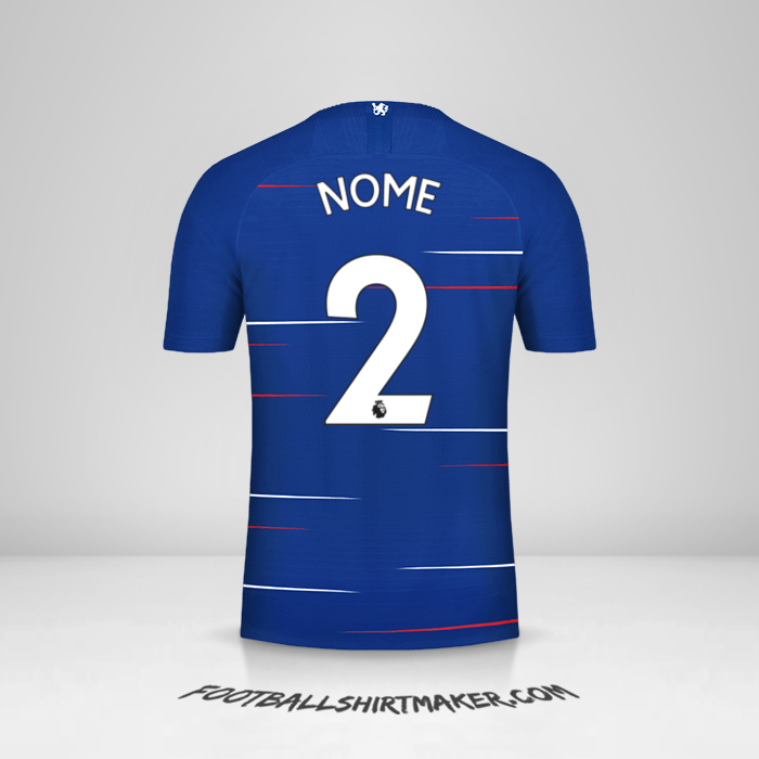 Camisa Chelsea 2018/19 -  nome - 2