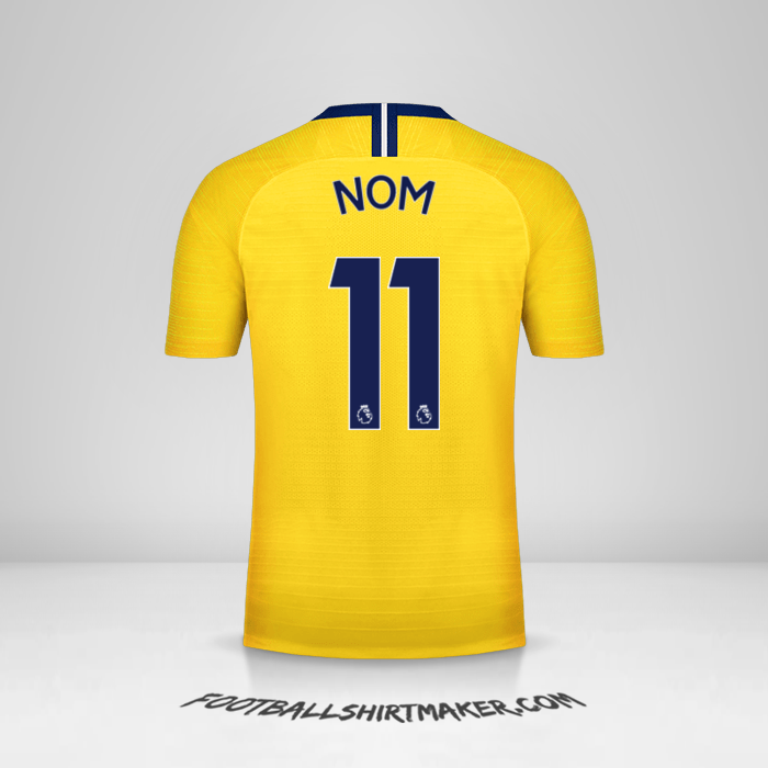 Maillot Chelsea 2018/19 Extérieur -  nom - 11