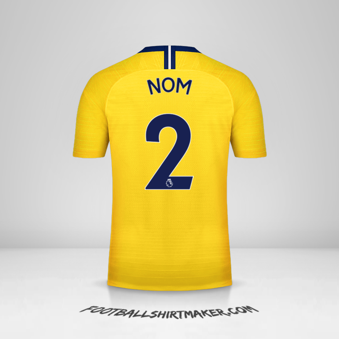 Maillot Chelsea 2018/19 Extérieur -  nom - 2