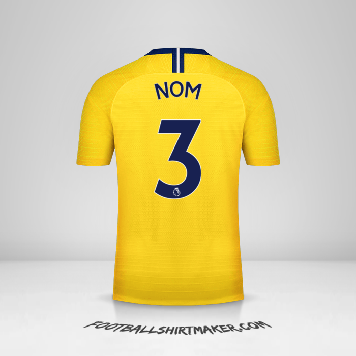 Maillot Chelsea 2018/19 Extérieur -  nom - 3