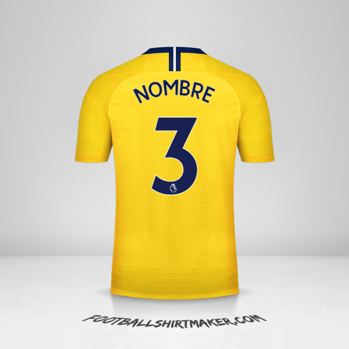 Jersey Chelsea 2018/19 Visita -  nombre - 3