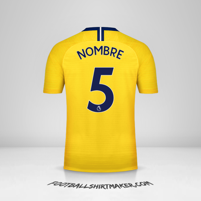 Camiseta Chelsea 2018/19 Visita -  nombre - 5