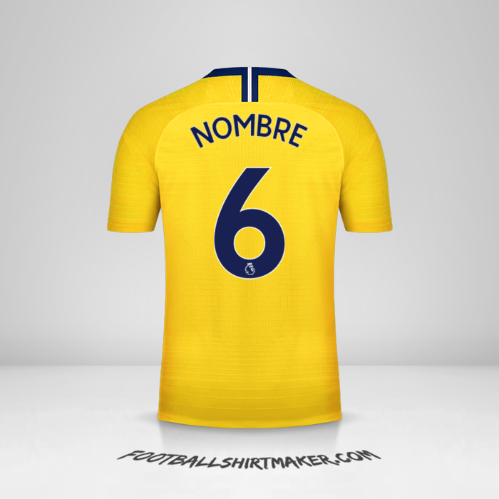 Camiseta Chelsea 2018/19 Visita -  nombre - 6