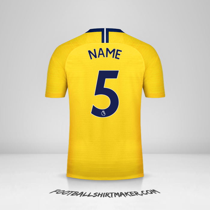 Trikot Chelsea 2018/19 Auswärts -  name - 5