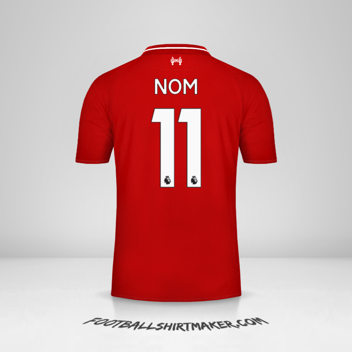 Maillot Liverpool FC 2018/19 -  nom - 11