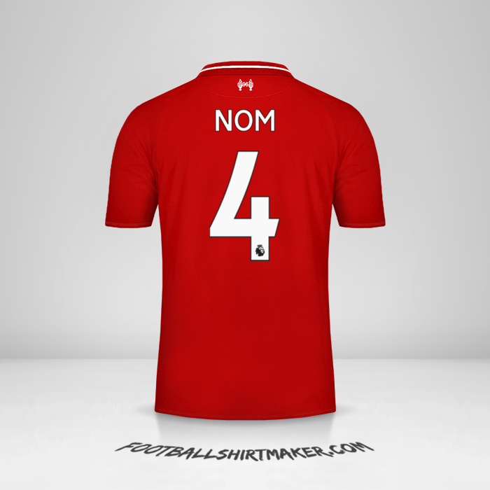 Maillot Liverpool FC 2018/19 -  nom - 4
