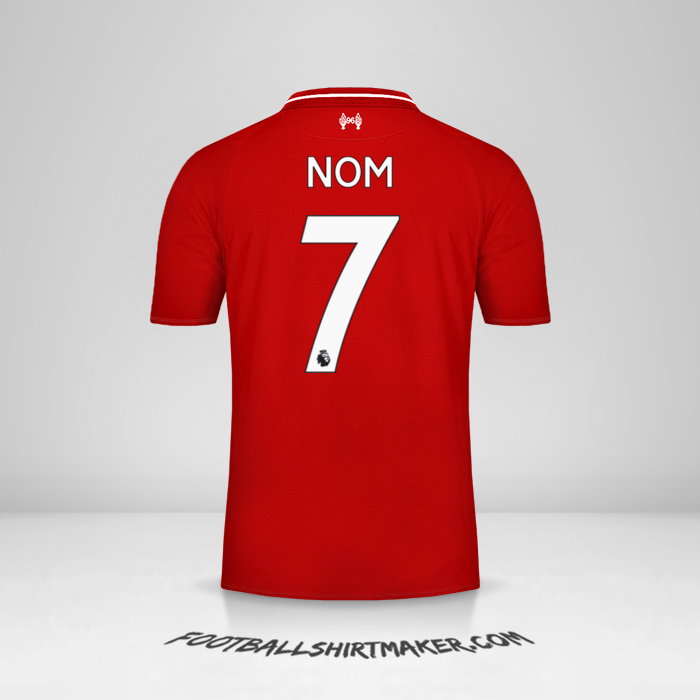 Maillot Liverpool FC 2018/19 -  nom - 7