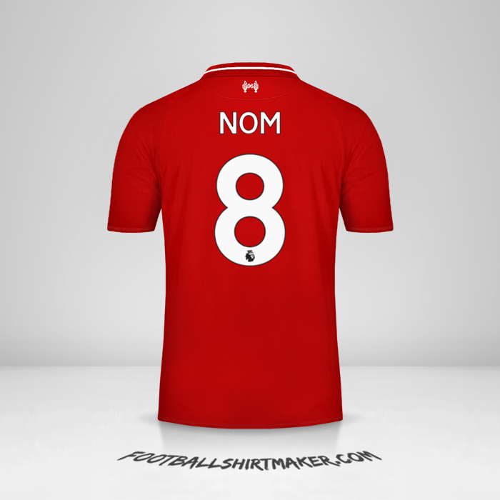 Maillot Liverpool FC 2018/19 -  nom - 8