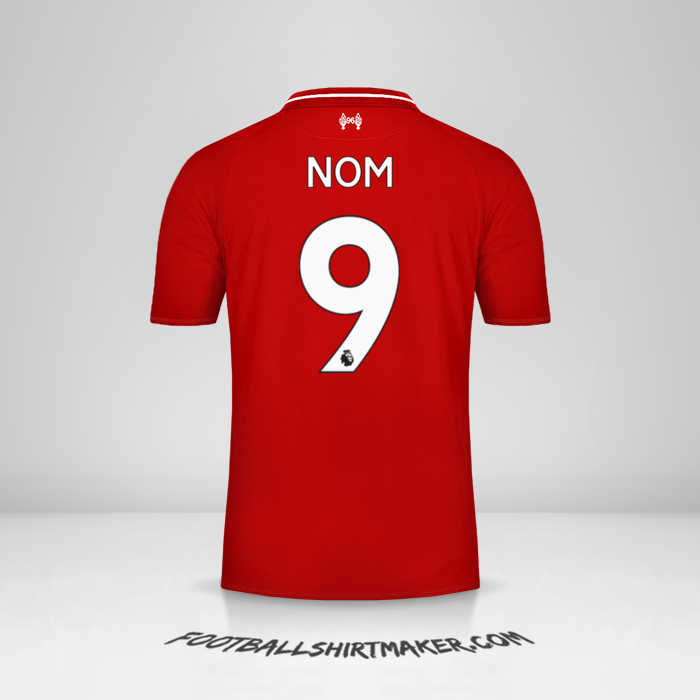 Maillot Liverpool FC 2018/19 -  nom - 9