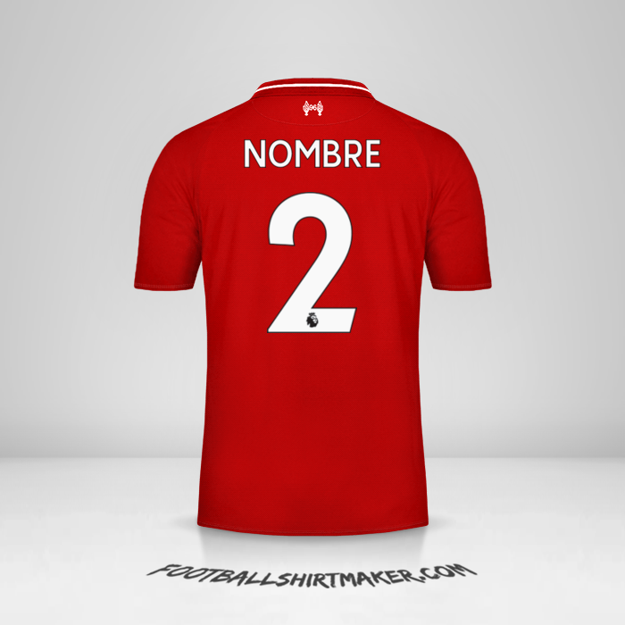 Jersey Liverpool FC 2018/19 -  nombre - 2